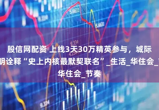 股信网配资 上线3天30万精英参与，城际×佳明诠释“史上内核最默契联名”_生活_华住会_节奏
